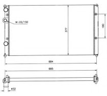 Radiators, Motora dzesēšanas sistēma NRF 58093