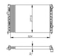 Radiators, Motora dzesēšanas sistēma NRF 58947