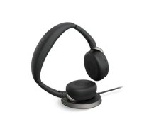 Jabra Evolve2 65 Flex MS Stereo Wireless Headset, Bluetooth, USB-A, Black (26699-999-989)