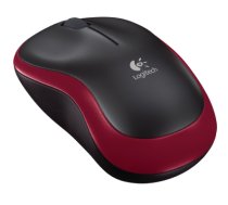 LOGITECH M185 cordless Notebook Mouse USB black red (910-002240)