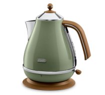 DELONGHI Icona Vintage Kettle KBOV 2001.GR, 1,7L, 2000W, Stainless steel, Green/Brown (KBOV2001.GR)