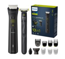 Philips Multigroom series 9000 13-in-1, Face, Hair and Body MG9530/15, Self-sharpening metal blades, Up to 120-min run time (MG9530/15)