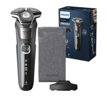 Philips Series 5000 wet and dry electric shaver S5887/30, SkinIQ, SteelPrecision blades, 360-D flexible heads, PowerAdapt Sensor (S5887/30)