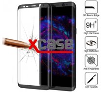 X-Line Samsung Galaxy S9 SM-G960F Full Cover 3D Edge (ar noapaļotām malām) Tempered Glass Bruņota Stikla Ekrāna Aizsargstikls Screen Protector Melns