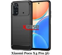 X-Line Xiaomi Poco X4 Pro 5G Slim Triecienizturīgs Maciņš Apvalks Vāciņš Soma Maks Cover Bampers Melns (Shockproof Case Black)