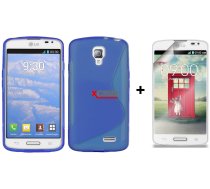 X-Line LG F70 D315 Silikona Apvalks Vāciņš Maciņš Soma Maks Bampers Cover Zils (Silicone Case Blue) + Aizsargplēve ekrānam!