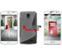 X-Line LG F70 D315 Silikona Apvalks Vāciņš Maciņš Soma Maks Bampers Cover Caurspīdīgs (Silicone Case Clear) + Aizsargplēve ekrānam!