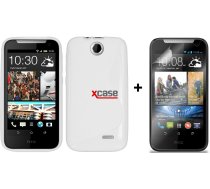 X-Line HTC Desire 310/310F Silikona Apvalks Vāciņš Maciņš Soma Maks Bampers Cover Balts (Silicone Case White) + Aizsargplēve ekrānam!