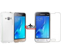 X-Line Samsung Galaxy J1 (2016) SM-J120F Ultra Slim plāns 0.3 mm Telefona Apvalks Caurspīdīgs Maciņš Vāciņš Soma Maks Cover Bampers Case + Aizsargplēve ekrānam!