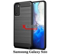 Maciņš Samsung Galaxy S20 SM-G980F Slim Triecienizturīgs Maciņš Apvalks Vāciņš Soma Maks Cover Bampers Melns (Shockproof Case Black)