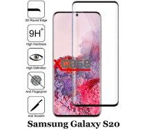 X-Line Samsung Galaxy S20 SM-G980F Full Cover 3D Edge (ar noapaļotām malām) Tempered Glass Bruņota Stikla Ekrāna Aizsargstikls Screen Protector