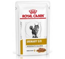 Royal Canin Urinary Moderate Calorie Wet, Cat 85g x 12gab - Pilnvērtīga diētiska kaķu barība,  lai šķīdinātu struvīta akmeņus, un ne ilgāk par sešiem mēnešiem, lai mazinātu struvīta akmeņu     recidīva iespējamību