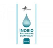 INOBIO ādas un roku dezinfekcijai 500ml - Ādas dezinfekcijas līdzeklis, kas izgatavots pēc Pasaules Veselības organizācijas rekomendēās formulas Nr. 1.