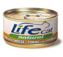 LIFE CAT TUNA with CHEESE - konservi kaķiem 6 x 85g - Pilnvērtīgi konservi kaķiem ar tunci un sieru