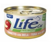 LIFE CAT TUNA with APPLES - konservi kaķiem 6 x 85g - Pilnvērtīgi konservi kaķiem ar tunci un āboliem