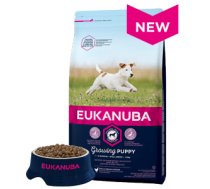 Eukanuba Puppy Small Chicken - sausā barība ar vistu mazo šķirņu kucēniem 3 kg - sausā barība mazo šķirņu kucēniem līdz 10 kg