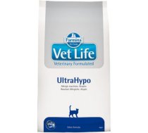 FARMINA VET LIFE Cat UltraHypo - sausā barība kaķiem 2 x 2kg - Diētiska barība kaķiem, kuriem ir alerģiska reakcija uz barības sastāvdaļām