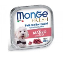 MONGE Fresh - pastēte suņiem ar liellopa gaļu 100g - Pastēte ar liellopa gaļu pieaugušiem suņiem