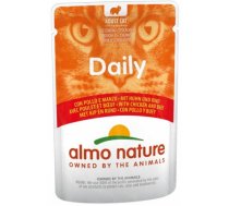 ALMO NATURE Daily Cat Chicken & Beef - konservi kaķiem 12 x 70g - Vistas un liellopa gabaliņi želejā kaķiem