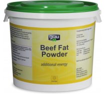 GRAU Beef Fat Powder/ Rinderfett 2kg - Liellopa tauku pulveris suņiem un kaķiem, lielisks papildinājums pārtikai aktīvas augšanas periodā vai pie lieliem enerģijas patēriņiem