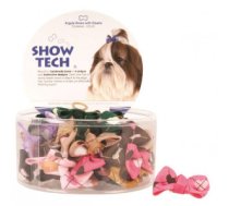 Show Tech Argyle Bows with Elastic 50 pcs Bows - bantītes 50 gab. - Bantītes dažādās krāsās