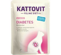 Kattovit Diabetes Lachs 24 x 85g - Konservi ar lasi, kaķiem diabēta kontrolei