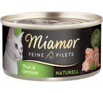 Miamor Feine Fillets Naturelle Thun & Gemüse 24 x 80g - Tunča filejas gabaliņi ar dārzeņiem savā sulā