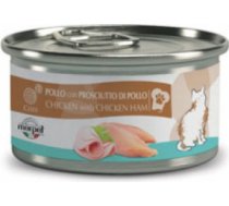 Marpet Chef Cat Chicken with Chicken Ham - konservi kaķiem 12 x 80g - Konservi ar vistas gaļu un šķiņķi