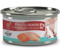 Marpet Chef Cat Chicken with Salmon - konservi kaķiem 12 x 80g - Konservi ar vistas gaļu un lasi