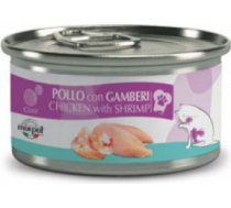 Marpet Chef Cat Chicken with Shrimp - konservi kaķiem 6 x 80g - Konservi ar vistas gaļu un garnelēm