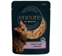 Encore Cat Tuna Fillet with Prawn 6 x 70g - konservi kaķiem ar tunča fileju un garnelēm