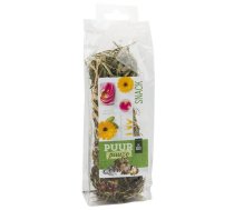 Witte Molen Puur HAY STICK MARIGOLD & ROSE PETALS 70g - Pilnvērtīga sausā barība ar kliņģerītēm un rožu ziedlapiņām