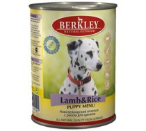 Konservi suņiem Berkley Puppy Menu Lamb & Rice 400g Cena norādīta par 1 gb. un ir spēkā pasūtot 12 gb. - Pilnvērtīga konservēta barība kucēniem