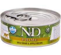 FARMINA N&D NATURAL & DELICIOUS Cat Boar Apple 6 x 70g - Konservi kaķiem