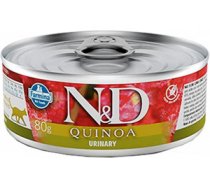 FARMINA N&D NATURAL & DELICIOUS Cat Quinoa Duck URINARY 6 x 70g - Konservi kaķiem