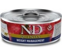 FARMINA N&D NATURAL & DELICIOUS Cat Quinoa Lamb WEIGHT MANAGEMENT 6 x 70g - Konservi kaķiem