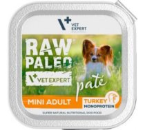 RAW PALEO PATE TURKEY MINI ADULT 150g - Pilnvērtīga un sabalansēta barība, garda pastēte ar tītaru mazo šķirņu suņiem.