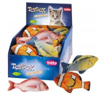 NOBBY Plush Fish With Catnip - Plīša zivs ar kaķumētru