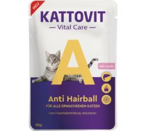 Kattovit Vital Care Anti Hairball  85g x 24gab. Cena norādīta par 1 gb. un ir spēkā pasūtot 24 gb. - Konservi kaķiem ar lasi, var samazināt matu bumbu veidošanos