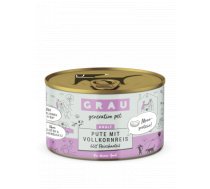 GRAU Pute mit Vollkornreis 6x200g Cena norādīta par 1 gb - Ar tītara gaļu un brūnajiem rīsiem