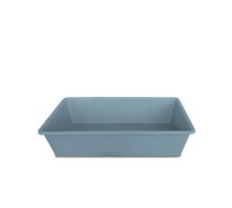 STEFANPLAST Kaķu tualete "Cat Litter Tray 2" - tērauda zils - cm 50x35x12h