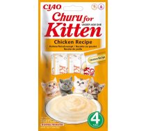 Inaba Churu Kitten Chicken Recipe 4x14g - Krēmveida kārums ar vistu kaķēniem