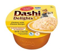 Inaba Dashi Delights Chicken/Cheese 70g - Konservi kaķiem ar vistu un sieru buljonā