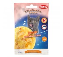 Nobby Zupa kaķiem StarSnack SOUP Chicken&Tuna 90g - ar vistu un tunci