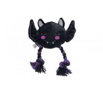Beeztees Rotaļlieta suņiem - plīša/kokvilnas sikspārnis Halloween Flossy Bat, melns - 19x19x7,5cm