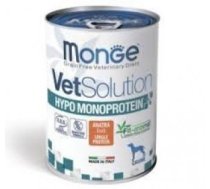 MONGE VetSolution HYPOMONOPROTEIN ar pīli - konservi suņiem 400g - Pilnvērtīga diētiskā barība suņiem, kas izstrādāta, lai samazinātu sastāvdaļu un barības vielu nepanesību.