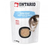 Konservi kaķēniem – Ontario Soup Kitten Tuna, 40 g x 6 - Zupa ar tunča gabaliņiem