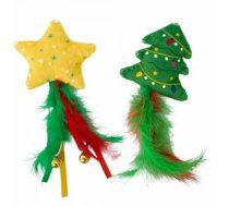 Nobby Xmas plīša zvaigzne/egle ar kaķumētru, 2gb. iepak. - 18cm