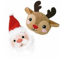 Nobby Xmas plīša Santa/briedis ar kaķumētru, 2gb. iepak. - 9+13cm