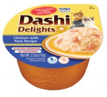 Inaba Dashi Delights Cat Chicken/Tuna 70g - Konservi kaķiem ar vistu un tunci buljonā